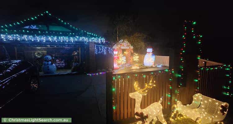 Christmas Light display at 30 Scarborough Avenue, Cranbourne West