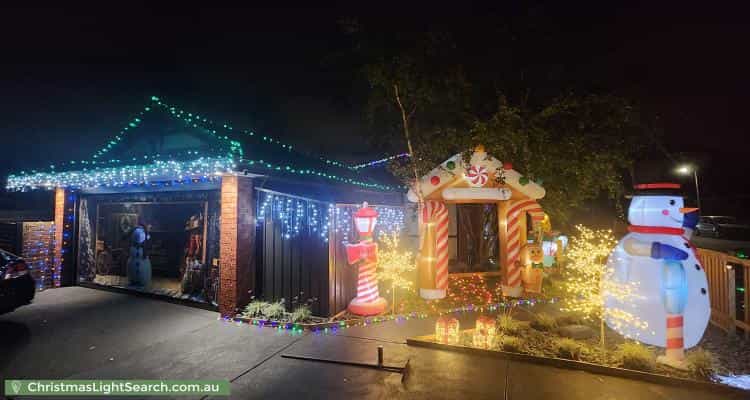 Christmas Light display at 30 Scarborough Avenue, Cranbourne West