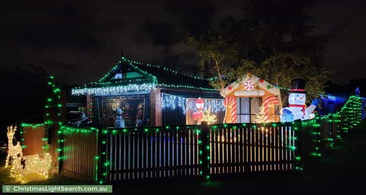 Christmas Light display at 30 Scarborough Avenue, Cranbourne West