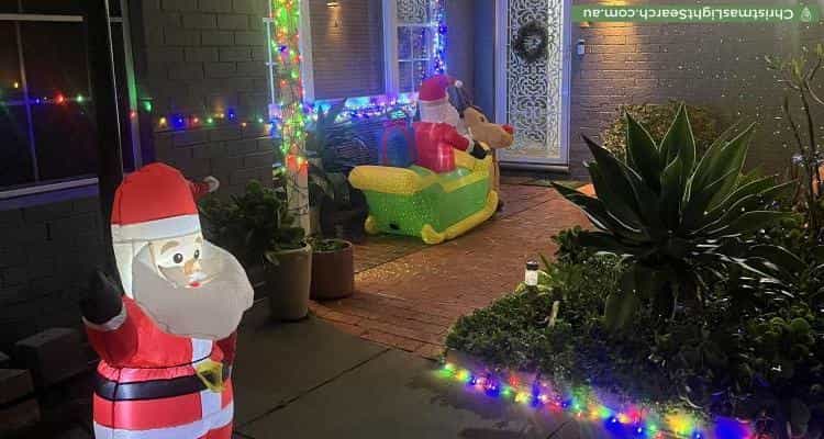 Christmas Light display at 4 Shaun Crescent, Mitchell Park