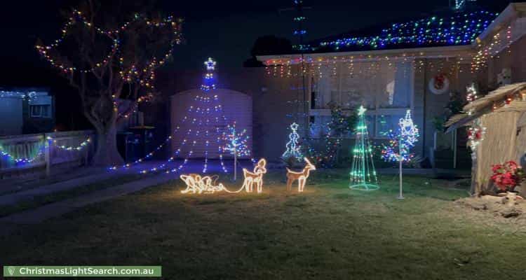 Christmas Light display at 13 Griffiths Court, Dandenong North