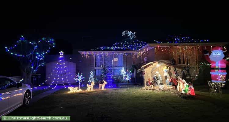 Christmas Light display at 13 Griffiths Court, Dandenong North