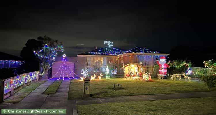 Christmas Light display at 13 Griffiths Court, Dandenong North