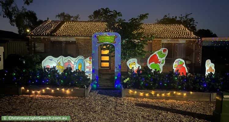 Christmas Light display at 3 Oman Place, Calwell