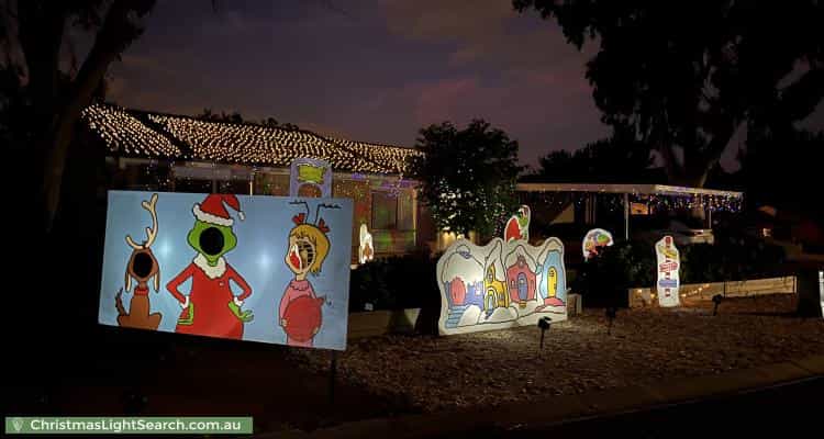 Christmas Light display at 3 Oman Place, Calwell
