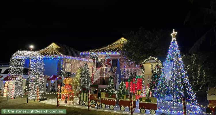Christmas Light display at 22 Hargreaves Road, Coolbellup