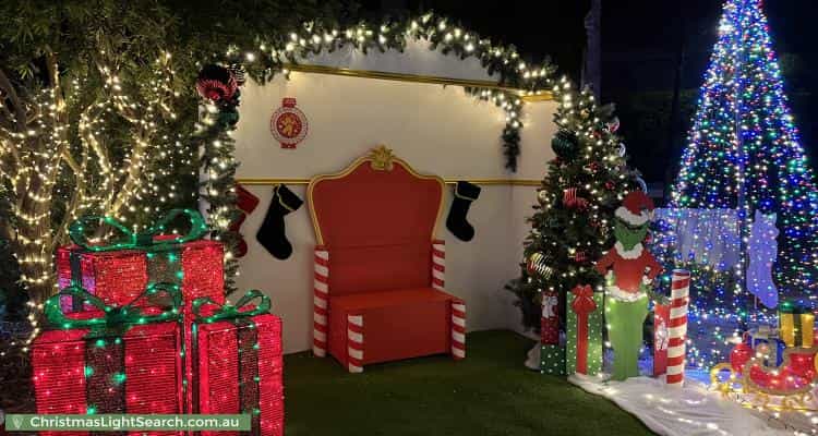 Christmas Light display at 22 Hargreaves Road, Coolbellup