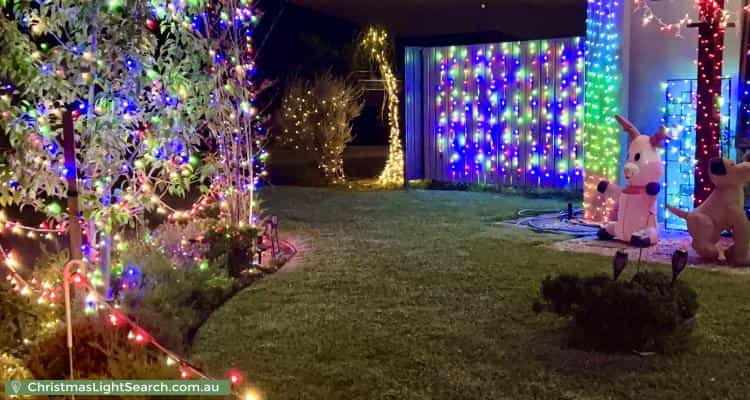 Christmas Light display at 69 Castella Drive, Caversham