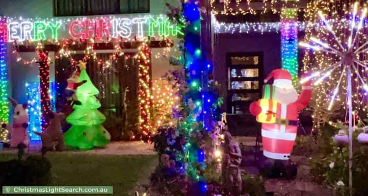 Christmas Light display at 69 Castella Drive, Caversham