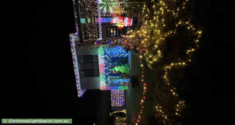 Christmas Light display at 69 Castella Drive, Caversham