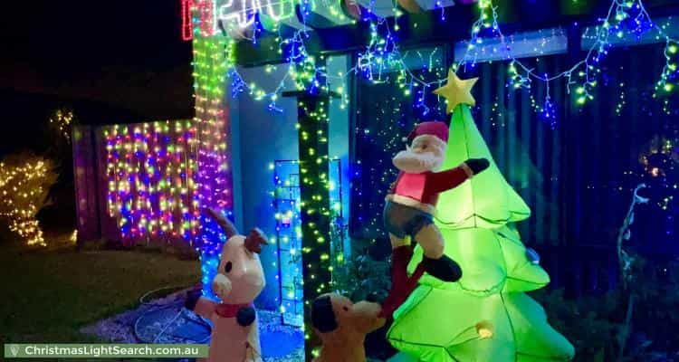 Christmas Light display at 69 Castella Drive, Caversham