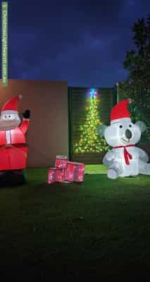 Christmas Light display at 75 Benalla Crescent, Byford