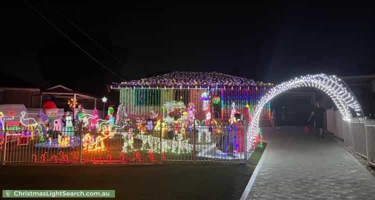 Christmas Light display at  Welwyn Road, Canley Heights
