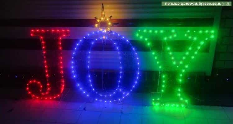 Christmas Light display at 36 Saxon Street, Smithfield Plains