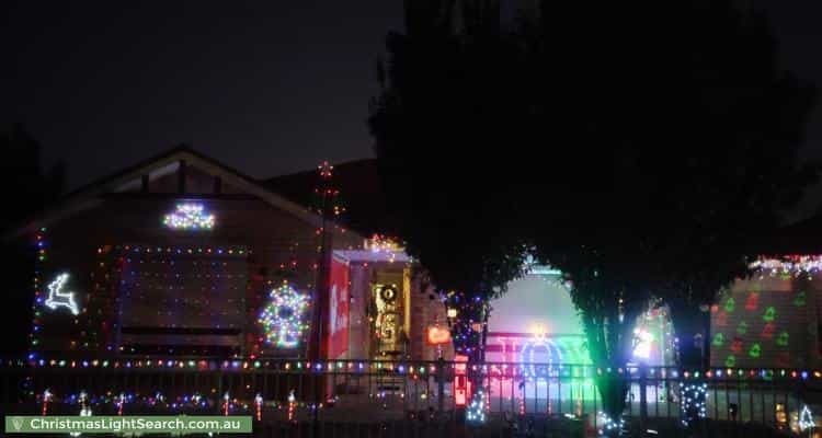 Christmas Light display at 36 Saxon Street, Smithfield Plains