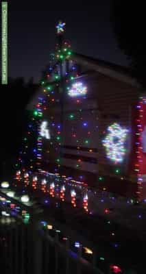 Christmas Light display at 36 Saxon Street, Smithfield Plains