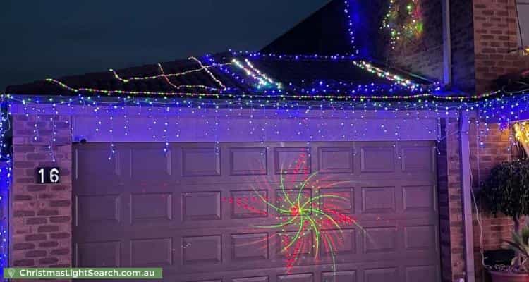 Christmas Light display at 16 Toulouse Terrace, Narre Warren South