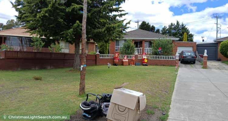Christmas Light display at 44 Gunbower Crescent, Meadow Heights