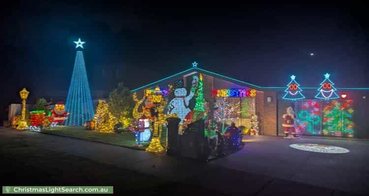 Christmas Light display at 25 Calder Way, Wantirna South