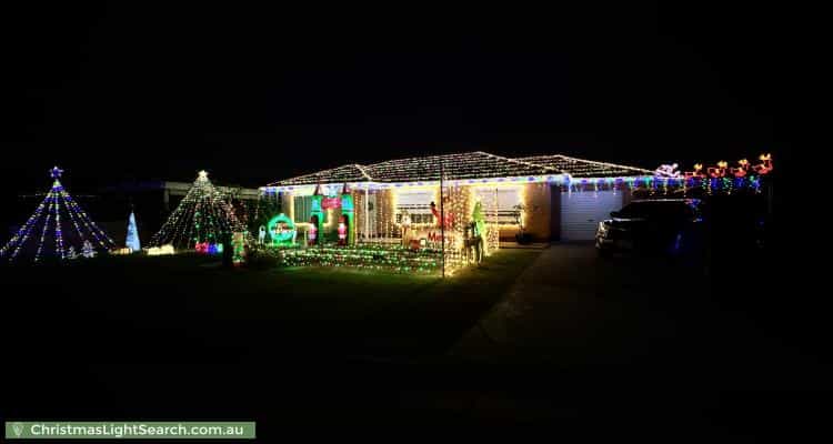 Christmas Light display at 14 Willow Court, Fulham Gardens