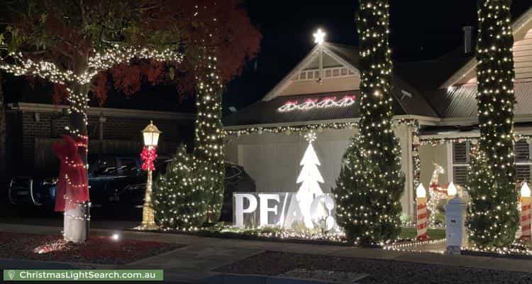 Christmas Light display at 44 Merredin Circuit, Doreen