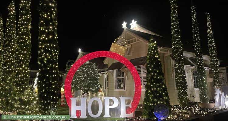 Christmas Light display at 44 Merredin Circuit, Doreen