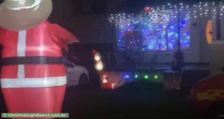 Christmas Light display at 32 Quintana Avenue, Baulkham Hills