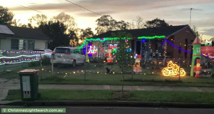Christmas Light display at 14 Crawley Avenue, Hebersham
