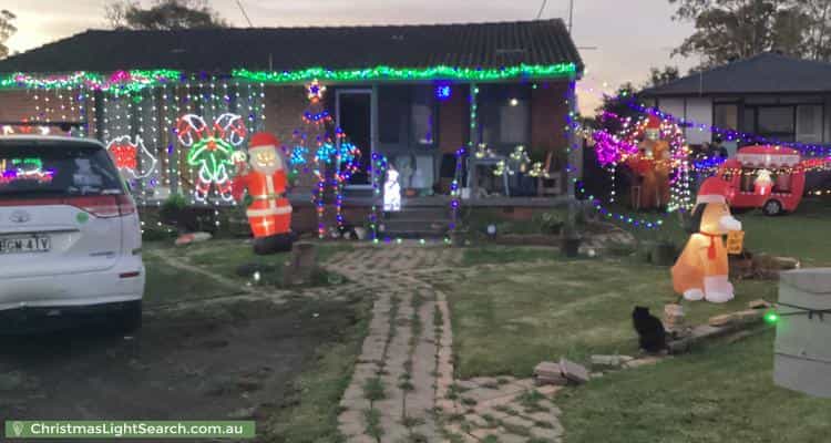Christmas Light display at 14 Crawley Avenue, Hebersham