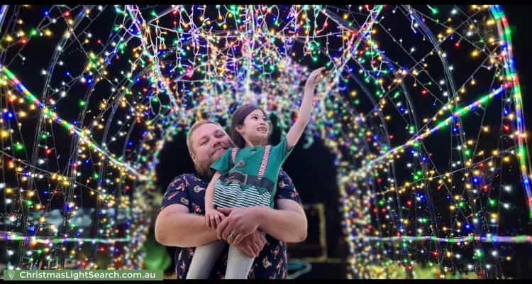 Christmas Light display at 5 Howell Street, Illabo