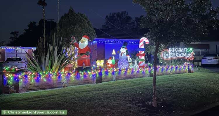 Christmas Light display at 11 Roslyn Avenue, Panania
