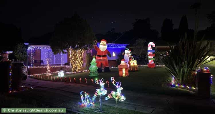 Christmas Light display at 11 Roslyn Avenue, Panania