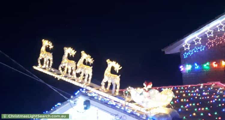 Christmas Light display at 36 Orion Street, Vermont