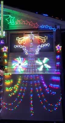 Christmas Light display at 36 Orion Street, Vermont