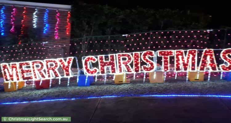 Christmas Light display at 36 Orion Street, Vermont
