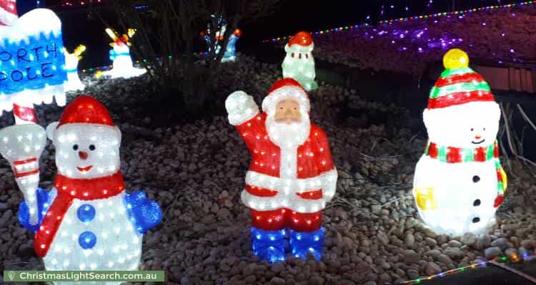 Christmas Light display at 36 Orion Street, Vermont