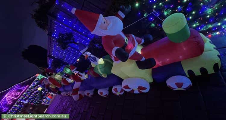 Christmas Light display at 29 Darvall Street, Donvale