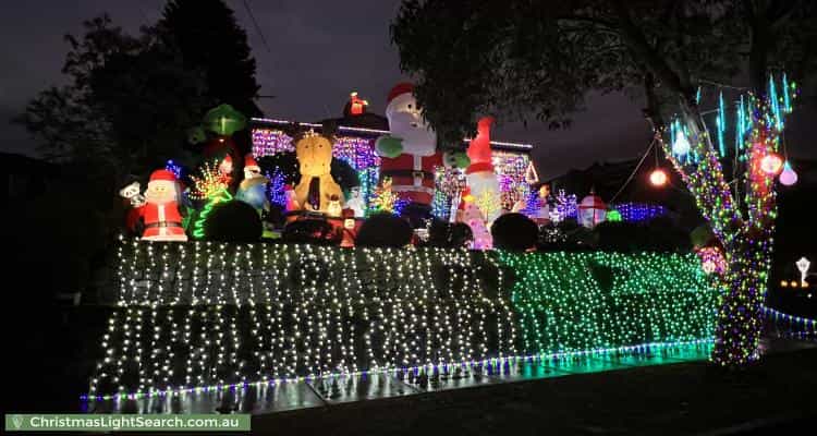 Christmas Light display at 29 Darvall Street, Donvale