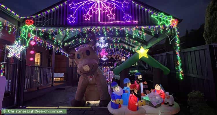 Christmas Light display at 29 Darvall Street, Donvale