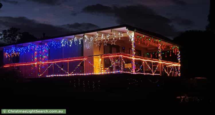 Christmas Light display at 4 Wicks Road, The Basin
