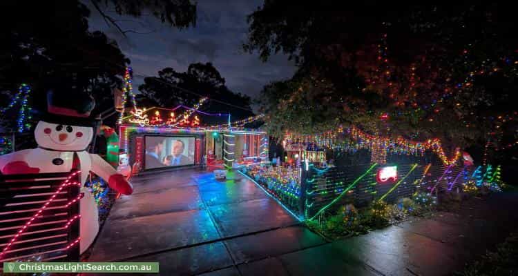 Christmas Light display at 389 Glenfern Road, Upwey