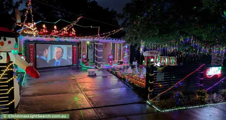 Christmas Light display at 389 Glenfern Road, Upwey