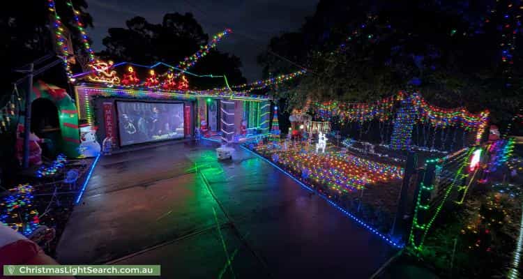 Christmas Light display at 389 Glenfern Road, Upwey
