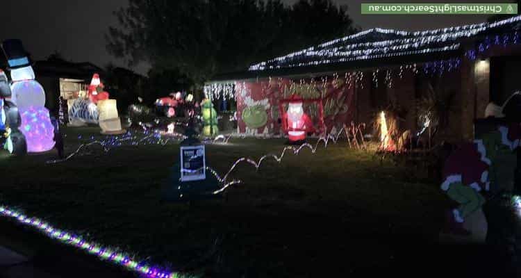 Christmas Light display at 19 Greythorne Court, Narre Warren