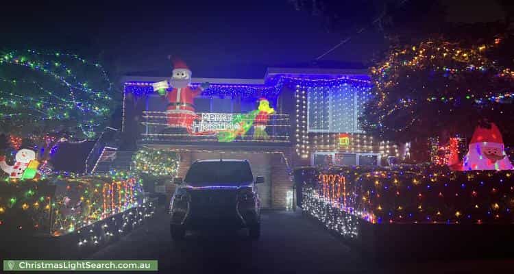 Christmas Light display at 41 Cameron Avenue, Oakleigh South