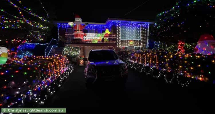 Christmas Light display at 41 Cameron Avenue, Oakleigh South