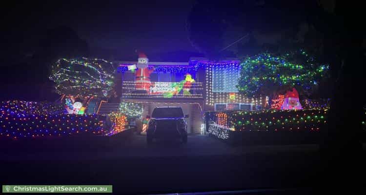 Christmas Light display at 41 Cameron Avenue, Oakleigh South