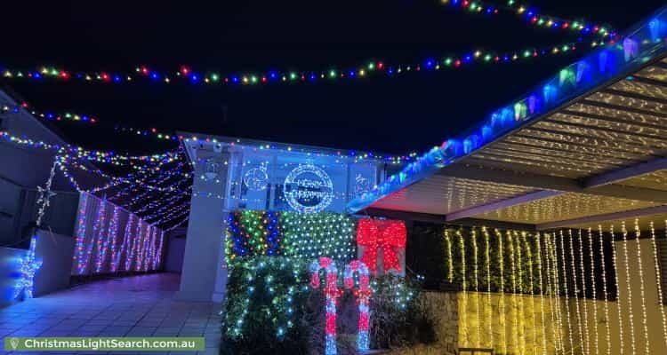 Christmas Light display at  5 Bernard Avenue, Bardwell Park