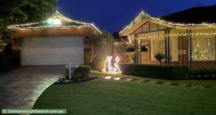 Christmas Light display at 7 Italia Court, Greensborough