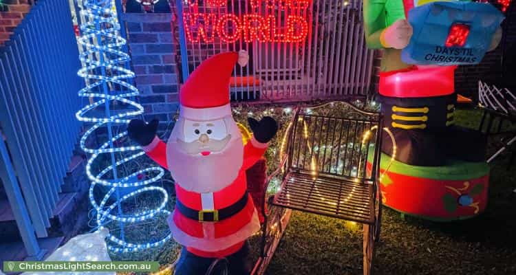 Christmas Light display at 101 Picnic Point Road, Panania